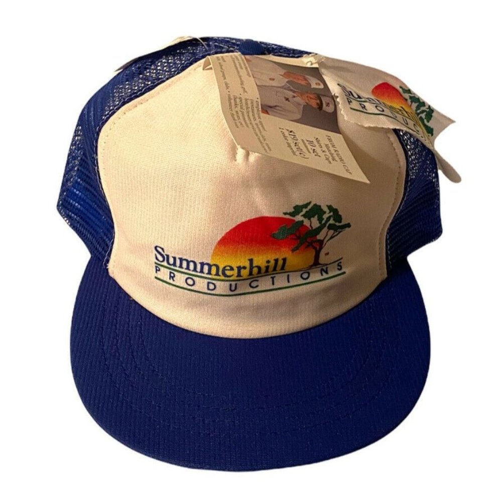 Vintage Summerhill Productions Mesh Trucker Hat NOS Made In USA! PHOTOS!
